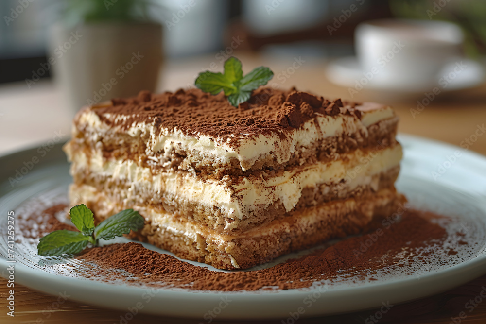 A Piece of Cake on a White Plate A Piece of Cake on a White Plate