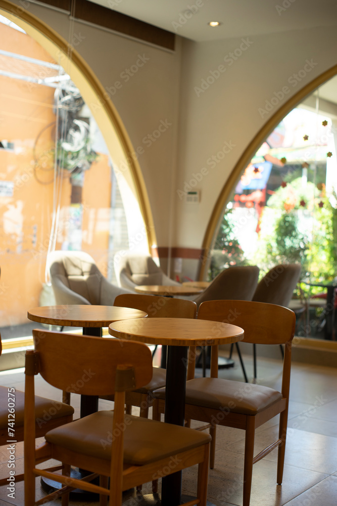 Fototapeta premium a cup of coffee every morning refreshes me.Rear view of coffee standing on rock against sky during sunset.
