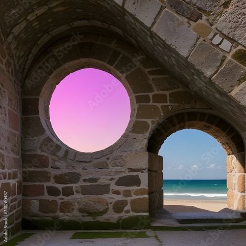 Wallpaper Mural old stone arch Torontodigital.ca