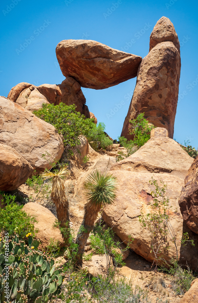 Balanced Rock at Big Bend National Park, in southwest Texas Balanced Rock at Big Bend National Park, in southwest Texas