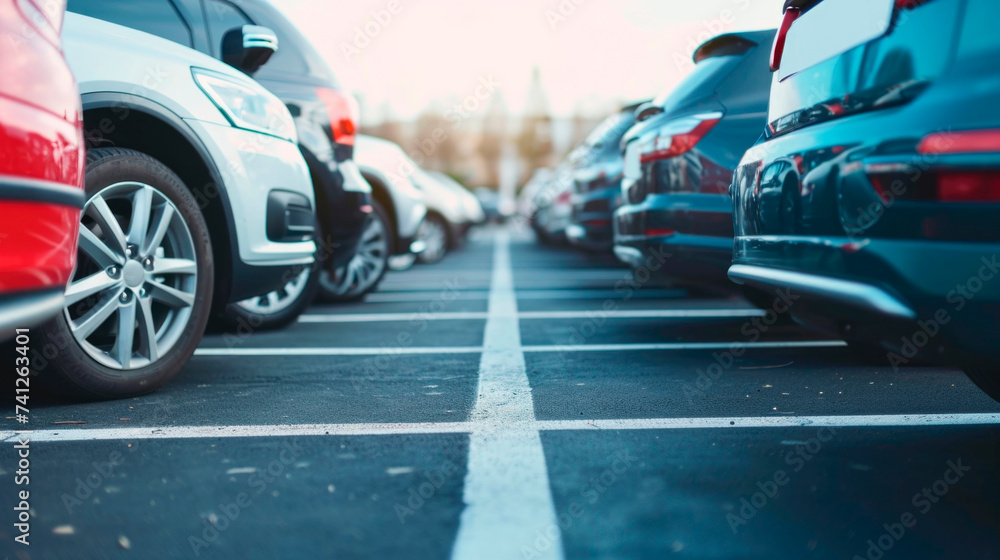 Cars in the parking lot