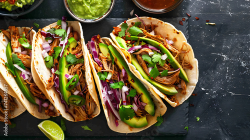 Authentic mexican tacos