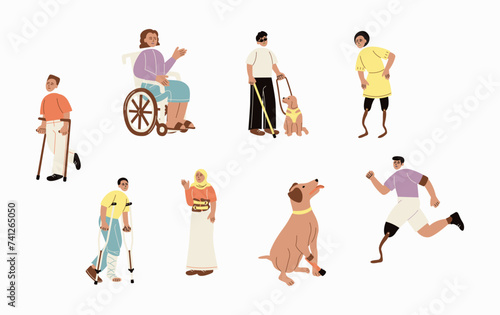 Para-ability People Vector Illustration