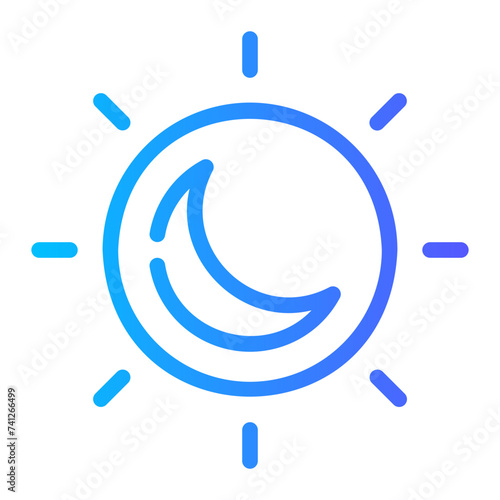 brightness Line Gradient Icon