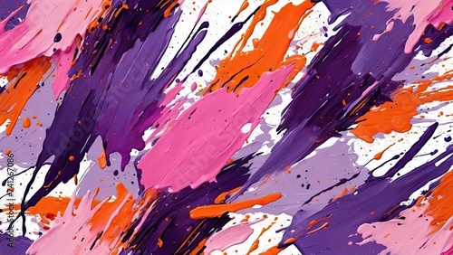 Abstract scratches and paint splashes with contemporary design. Splatters background