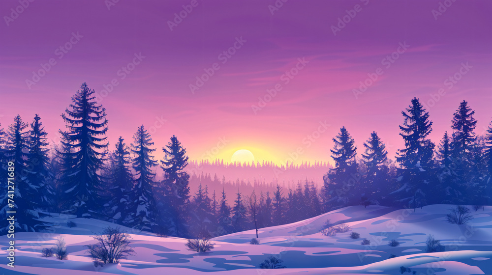 beautiful winter landscape