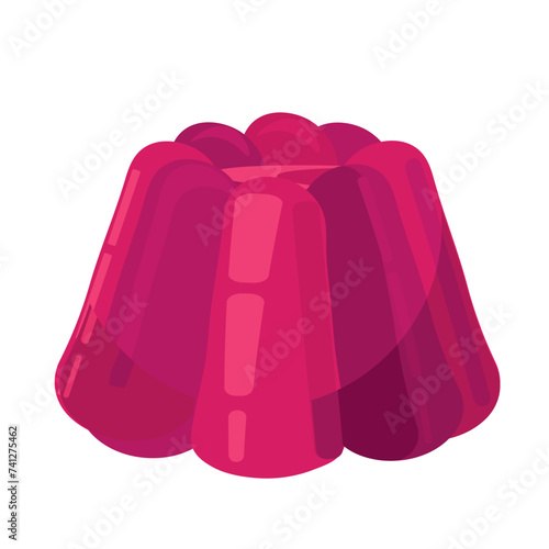 Jelly. Flat design. Vector illustration. 