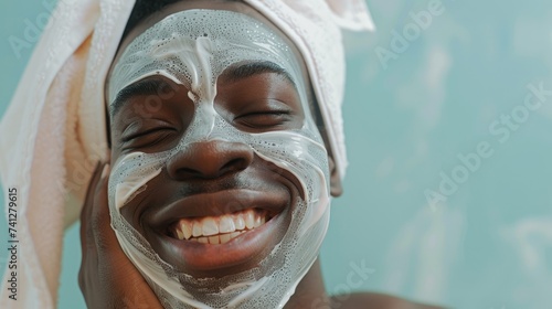 Bright Smile with a Facial Cleansing Mask