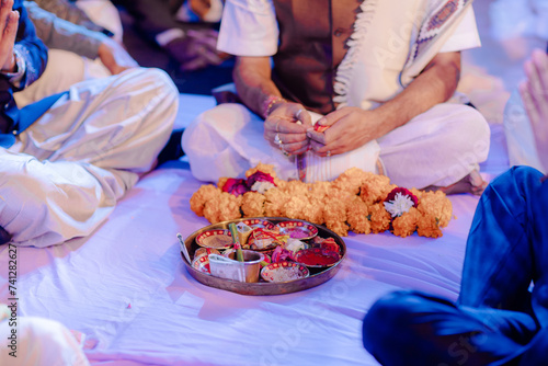 Indian Hindu wedding rituals sacred fire