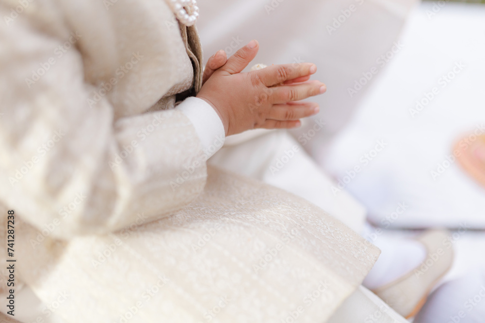 Fototapeta premium feet in bed