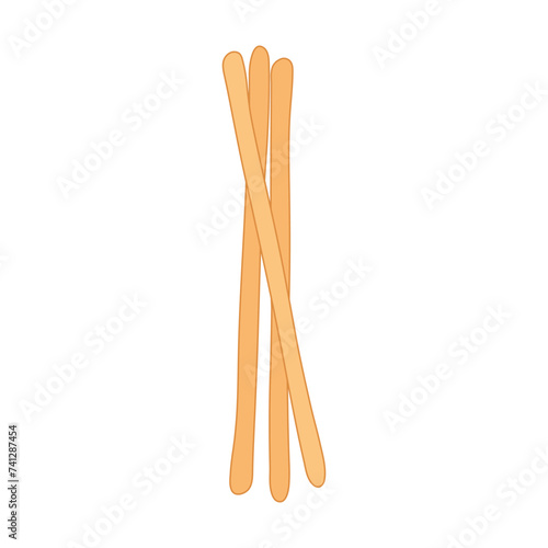 bread sticks icon Cartoon Vector illustration Isolated on White Background