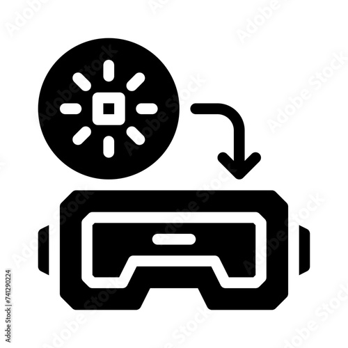 stereoscope glyph icon