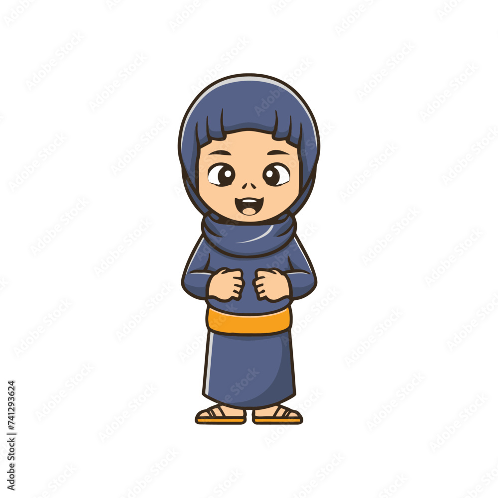Islamic character Ramadan vector 