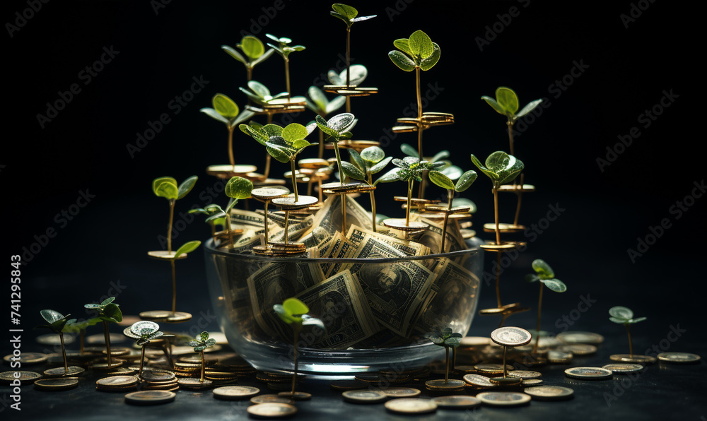 custom made wallpaper toronto digitalplant growing in coins