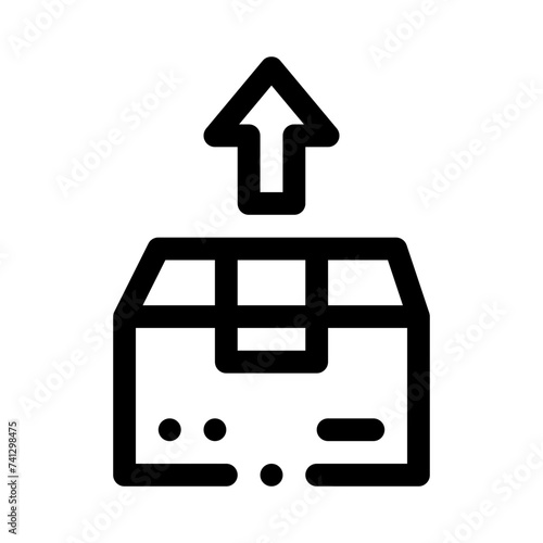 unpacking line icon