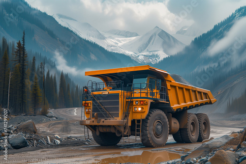 large dump truck in the quarry © Anastasiia Trembach