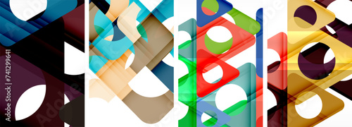 Abstract background set, showcasing a dynamic interplay of triangles. Fusion of modern design and geometric allure