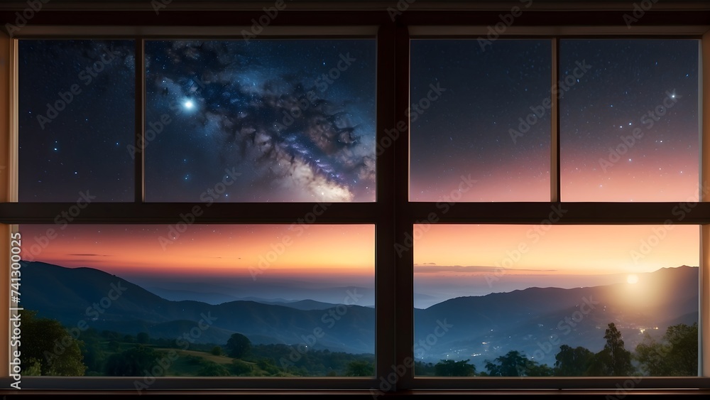 sunset in the window sunset in the window
