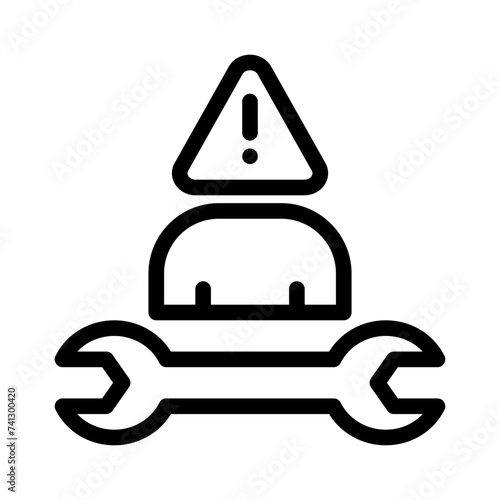 risk management line icon