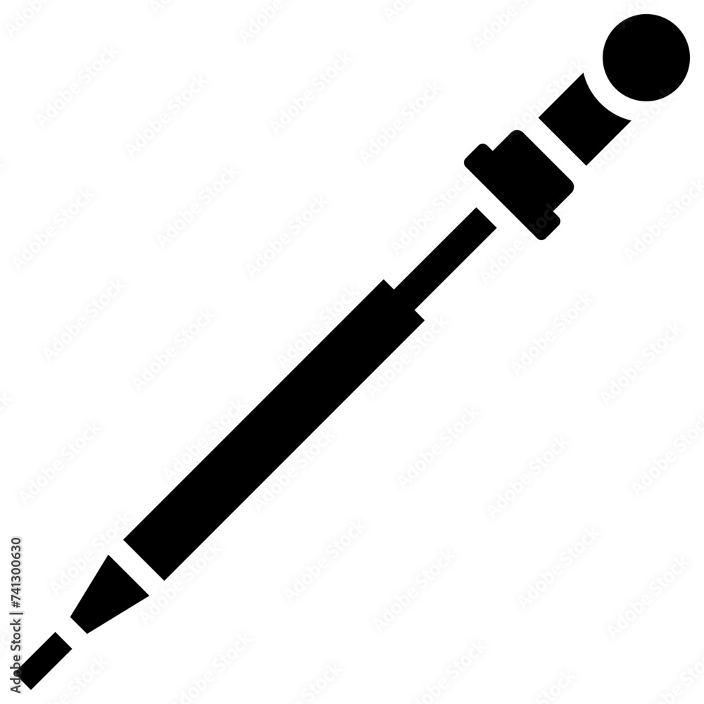 Acupuncture needle solid icon design Acupuncture needle solid icon design