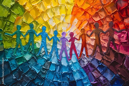 Vibrant artwork celebrating diversity within autism.