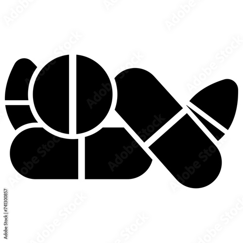 Medicines solid icon design, drugs 