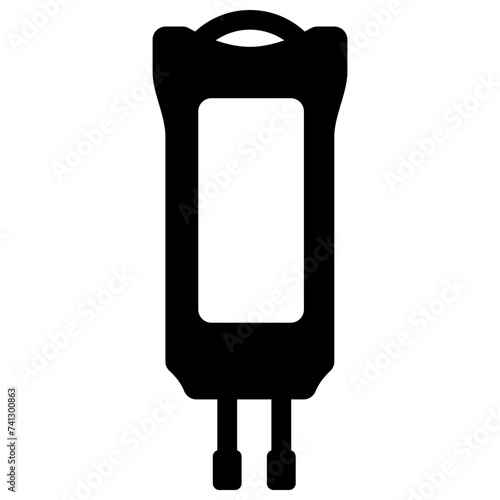 IV therapy, blood transfer vector icon 