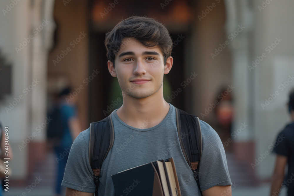 Fototapeta premium a student on campus