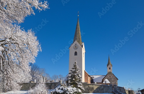 Karnburg im Winter / Kärnten /Österreich
