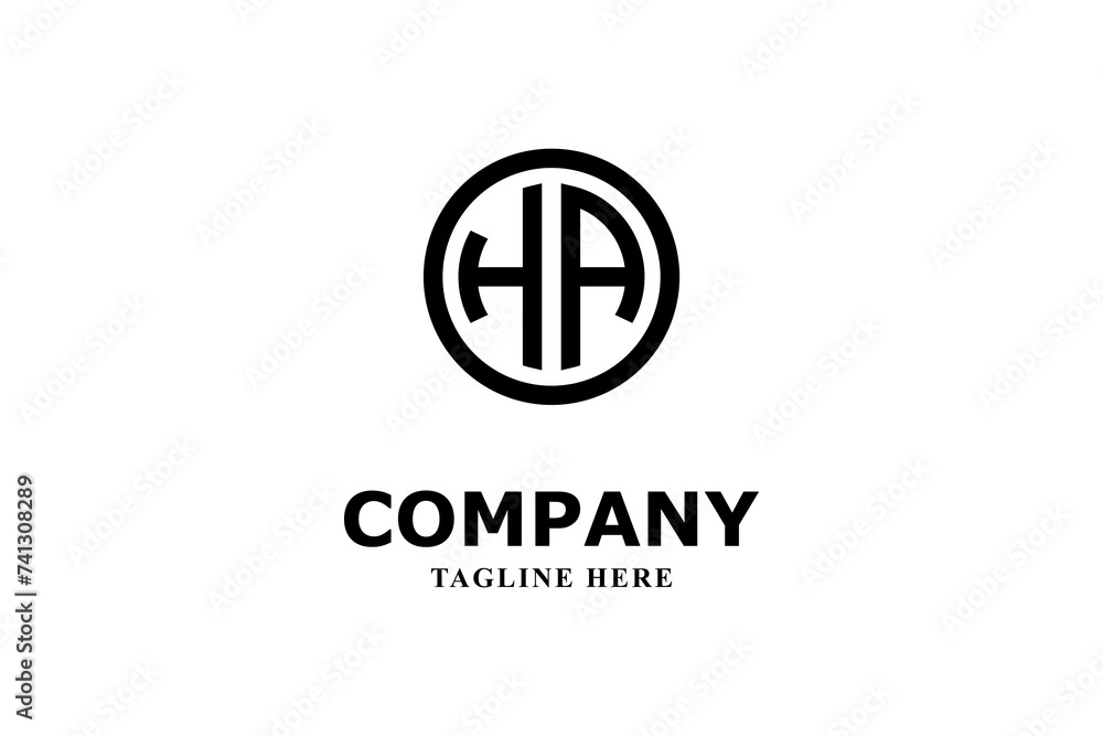 logo of letters h and a inside a circle logo of letters h and a inside a circle