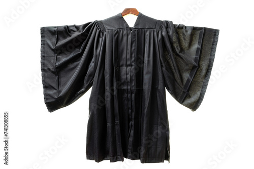 Judges' Robe On Transparent Background.