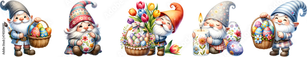 Gnome with easter egg.