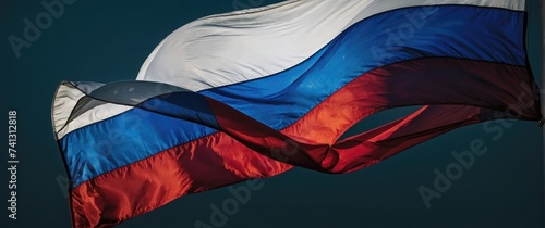 Russian flag  photo
