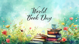 World book day illustration