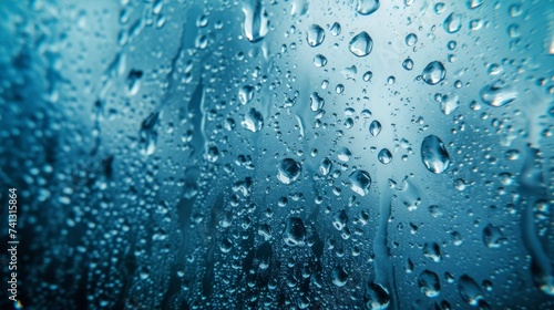 Rain Drops on the Window of a Car