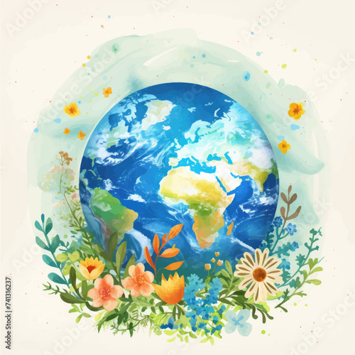 Earth Day illustration © Alice