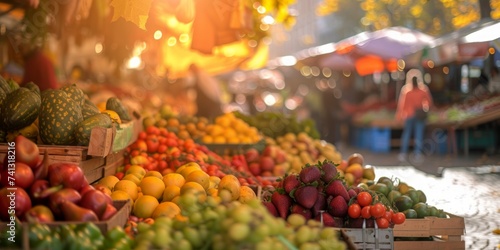 Assorted Fruit Arrangement on a Table