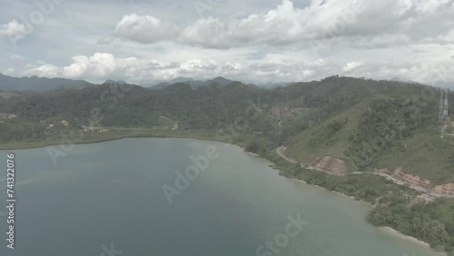 Beauty Aerial Footage Puncak Mandeh Pesisir Selatan, West Sumatra, Indonesia 4k Drone Video Cinelike Color Profile  photo