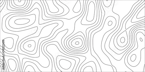 abstract topographic vector white lines pattern. Topographic map patterns, topography line map. Topo contour map on white contour lines vector map seamless pattern. abstract wave paper curved reliefs 