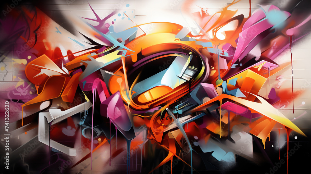 Graffiti art on the wall Graffiti art on the wall
