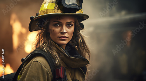 A female firefighter  © Andreas