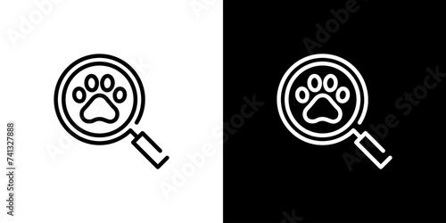 シンプルな動物病院のアイコン