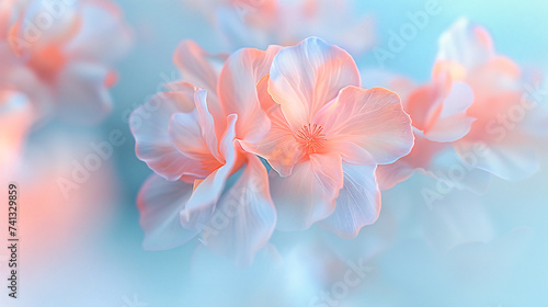 Spring Blossom Beauty, Pink and White Flowers, Fresh Floral Springtime, Bright Colorful Nature Background
