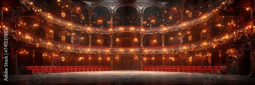 A Grand Opera House Interior With, Background Image, Background For Banner, HD