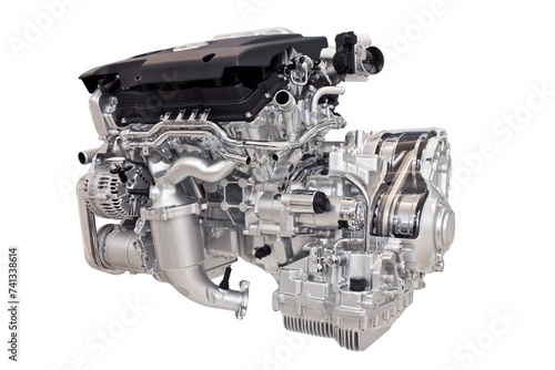 New car engine isolated, Full transparent PNG