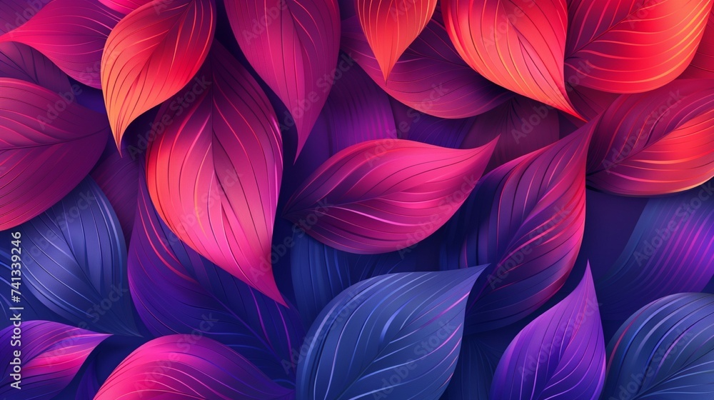 Autumn leaves seamless pattern Ai Generative Autumn leaves seamless pattern Ai Generative
