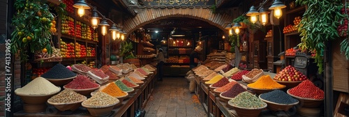 A Vibrant And Bustling Istanbul Bazaar, Background Image, Background For Banner, HD