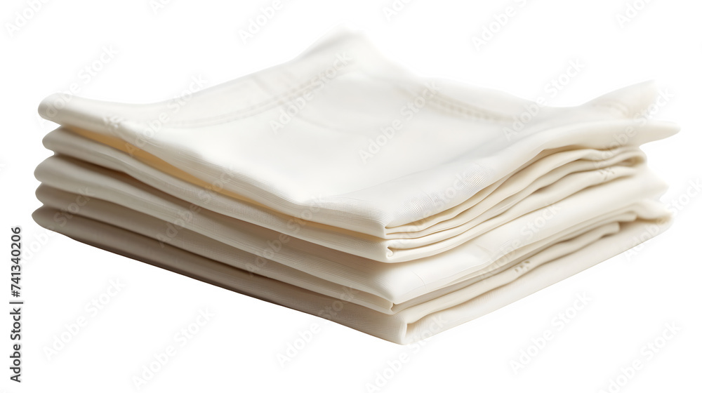 Napkin Placed on Transparent Background, Hand Edited Generative AI