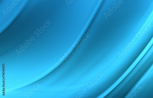 Blue Silk Wave Art: Abstract background with smooth waves, soft texture, and artistic design in shades of blue, creating a flowing and captivating illustration