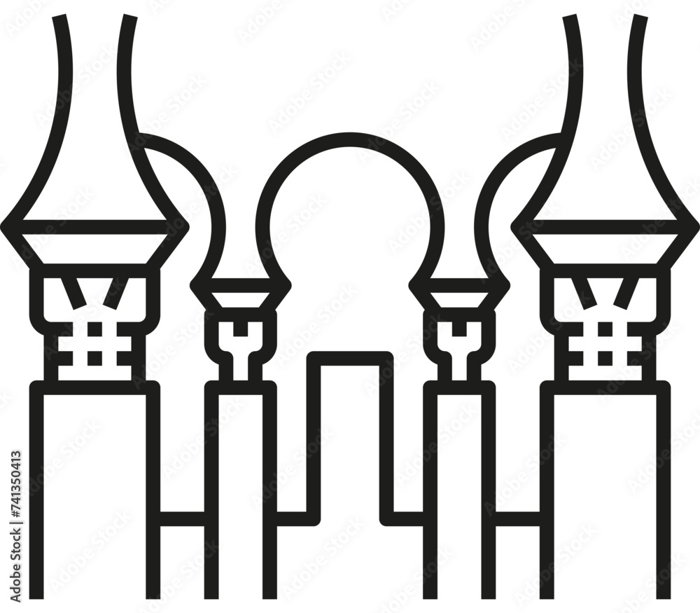 Córdoba – Spain: Caliphal Baths - Museum (outline) Córdoba – Spain: Caliphal Baths - Museum (outline)